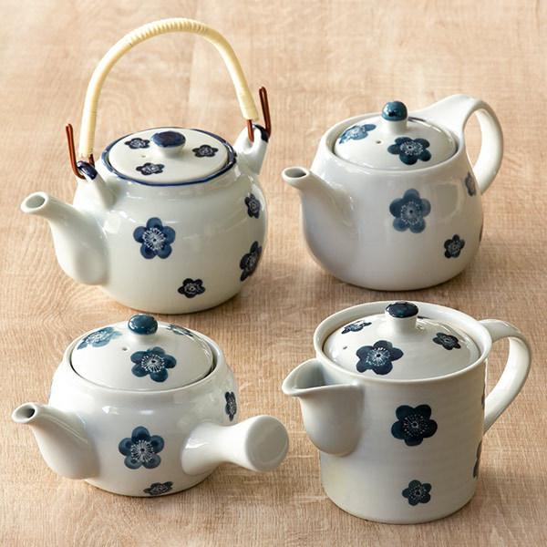 土瓶 600ml 青小梅 茶こし付き 急須 ポット ティーポット 陶器 土瓶 600ml 青小梅 茶こし付き 急須 ポット ティーポット 陶器