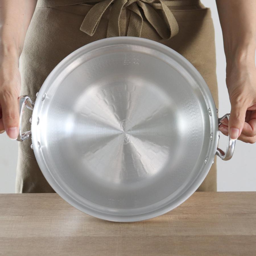 打出料理鍋 33cm ガス火専用 メモリ付き 中尾アルミ 日本製 11L