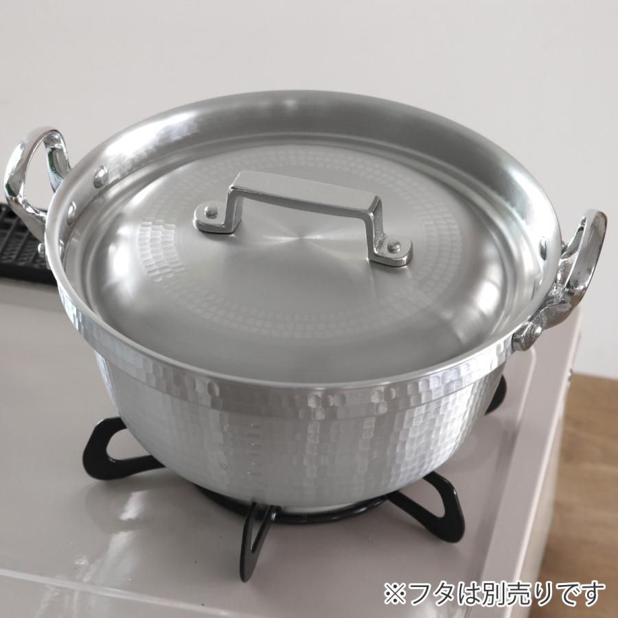 打出料理鍋 42cm ガス火専用 メモリ付き 中尾アルミ 業務用 日本製 19L 