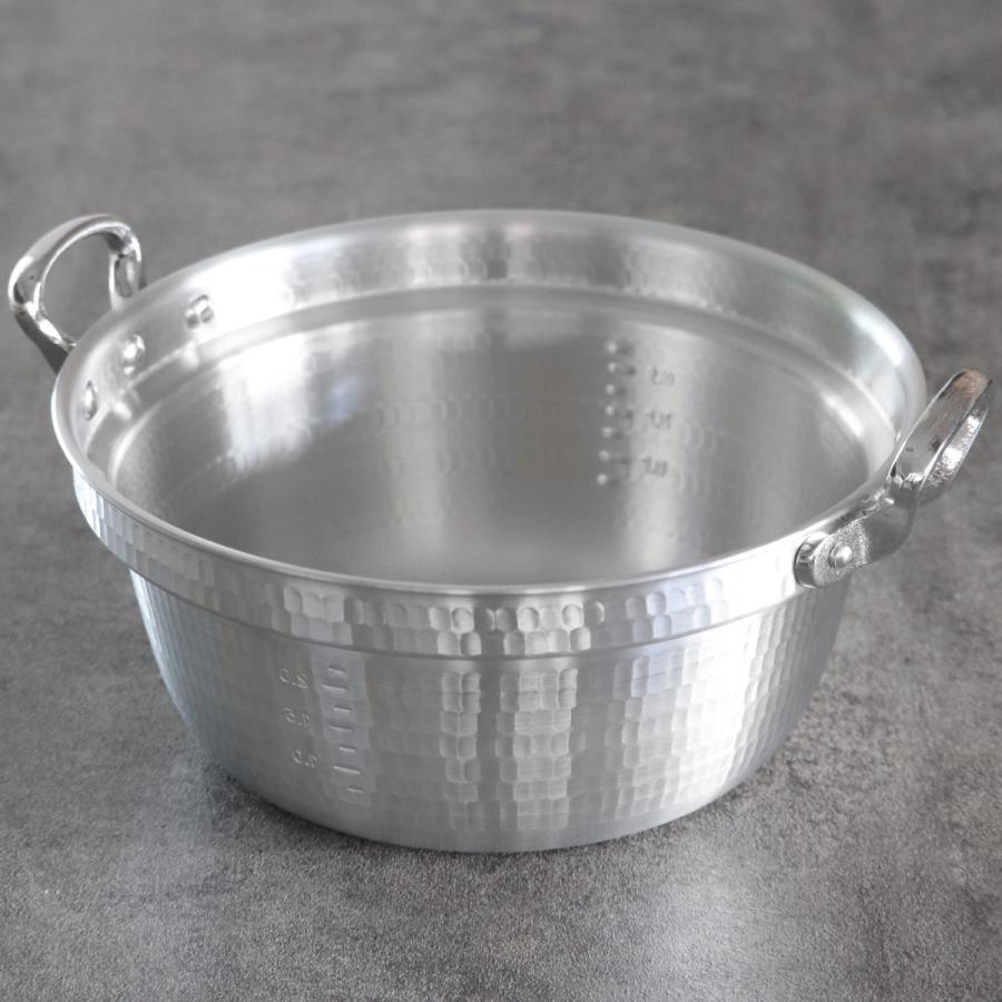 打出料理鍋 45cm ガス火専用 メモリ付き 中尾アルミ 業務用 日本製 23L