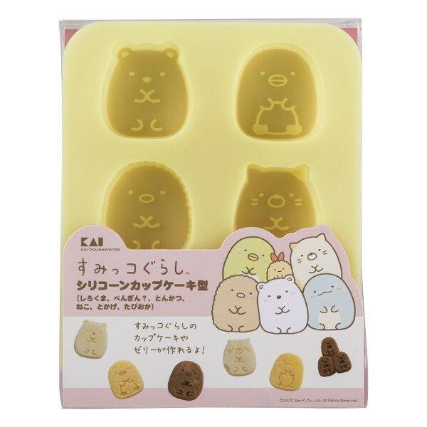 カップケーキ型 シリコーン すみっコぐらし カップケーキ ケーキ型 キャラクター 型 シリコン ケーキ 焼き型 6個型 すみっこぐらし リビングート Paypayモール店 通販 Paypayモール