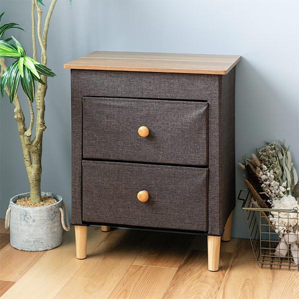 アンファンス 収納ケース ファブリックチェスト 幅48×奥行32×高さ62cm