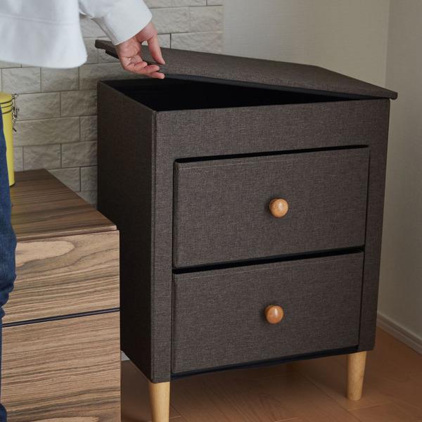 アンファンス 収納ケース ファブリックチェスト 幅48×奥行32×高さ62cm