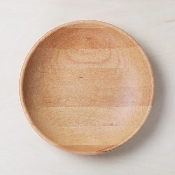 プレート 21cm M ラウンドディッシュ 木製 皿 食器 洋食器 天然木