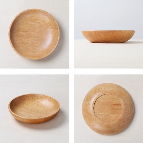 木製ラウンドプレート 5枚セット プレート 18cm S ラウンドディッシュ 木製 皿 食器 洋食器 天然木