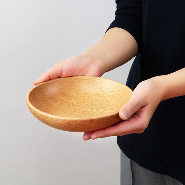 プレート 18cm S ラウンドディッシュ 木製 皿 食器 洋食器 天然木