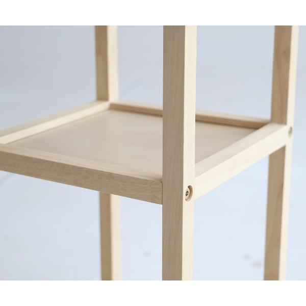 ラック 幅25cm 木製 棚 ミニラック タイル付き サイドラック （ サイド