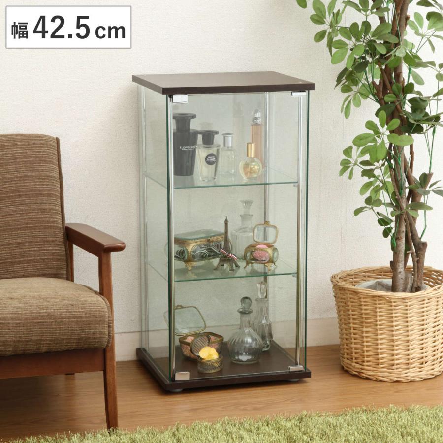 不二貿易 ショーケース 幅42.5cm 3段 コレクションケース ガラス 不二貿易 ショーケース 幅42.5cm 3段 コレクションケース ガラス
