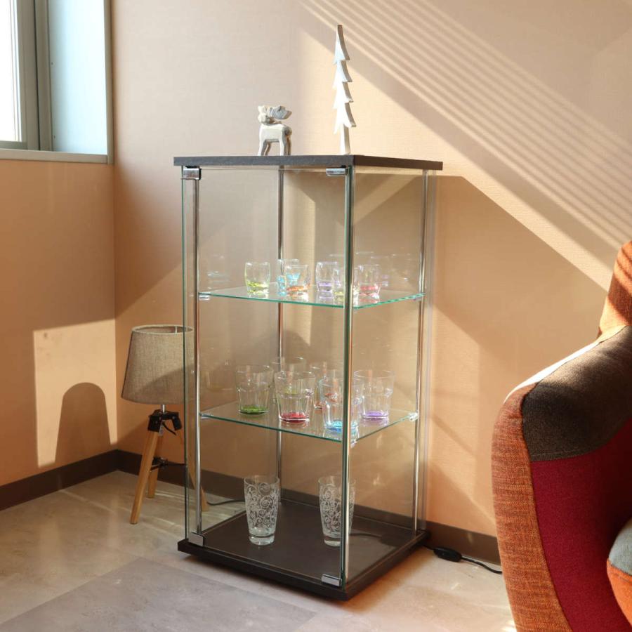 不二貿易 ショーケース 幅42.5cm 3段 コレクションケース ガラス 不二貿易 ショーケース 幅42.5cm 3段 コレクションケース ガラス