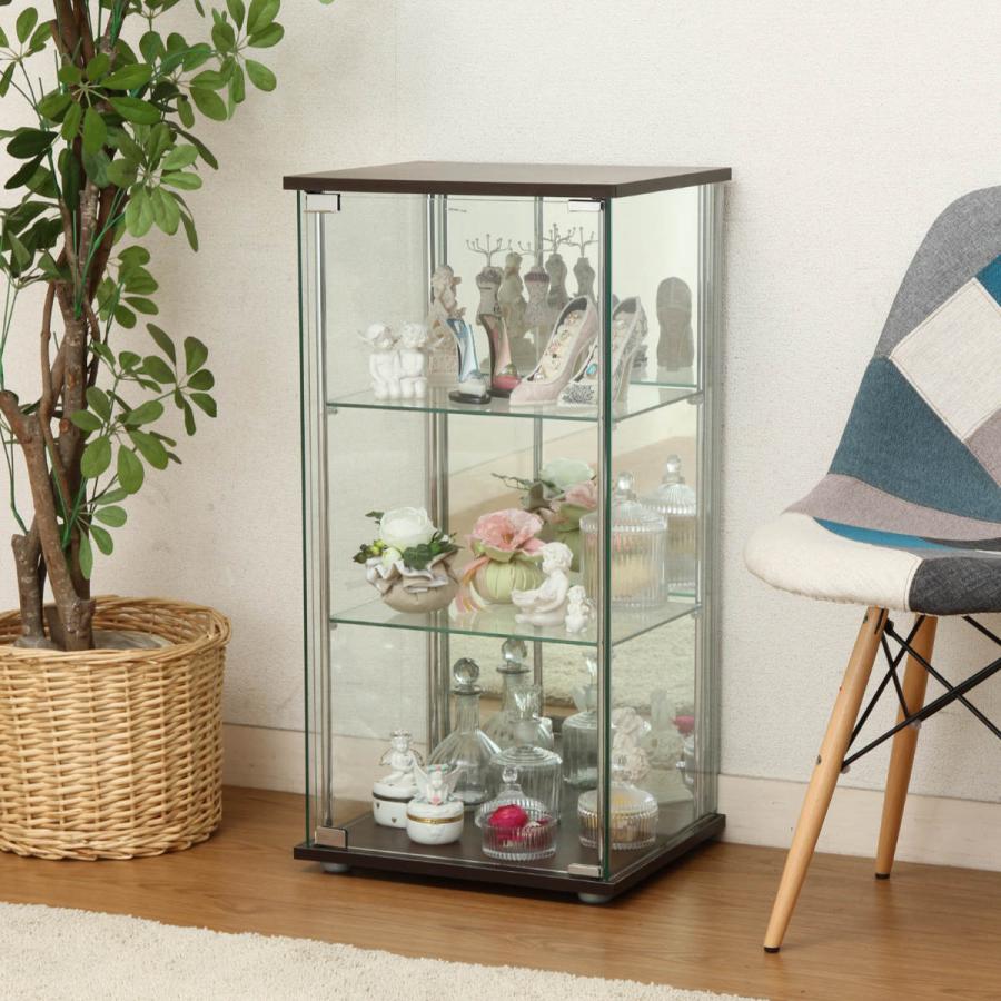 不二貿易 ショーケース 幅42.5cm 3段 背面ミラー コレクション 不二貿易 ショーケース 幅42.5cm 3段 背面ミラー コレクション