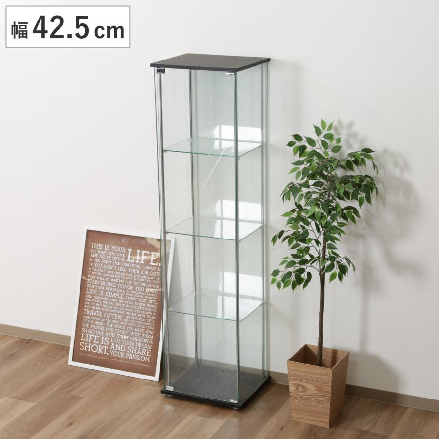 不二貿易 ショーケース 幅42.5cm 4段 コレクションケース ガラス 不二貿易 ショーケース 幅42.5cm 4段 コレクションケース ガラス