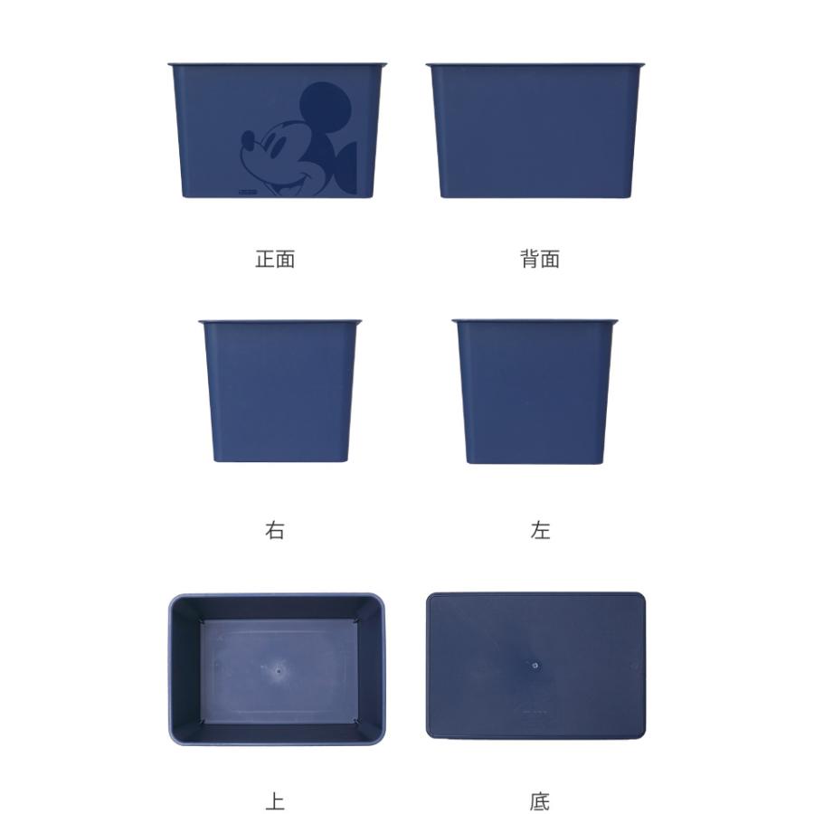 Disney 収納ボックス 幅38×奥行27×高さ23.5cm ふた付き ラージ
