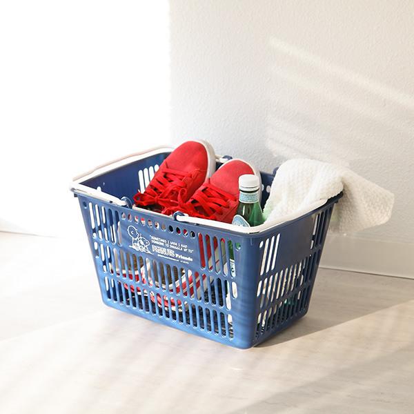 爆安 バスケット 収納 スヌーピー ミニ ショッピングバスケット 買い物かご レジカゴ 収納バスケット エコバッグ かご カゴ 日本製 激安 激安特価 送料無料