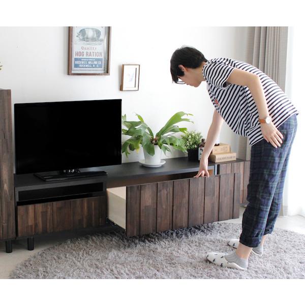 テレビ台 シャビー調 ローボード アカシア材 RESE 幅180cm （ テレビラック TV台 TVボード リビング収納 ）｜livingut｜08