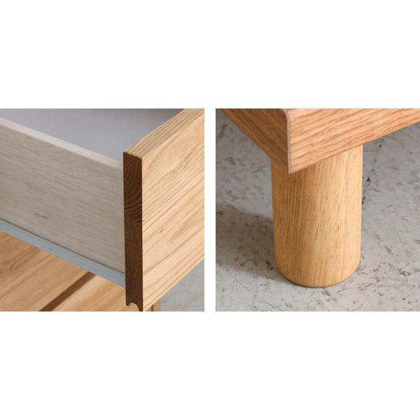 東馬（Tohma） チェスト 3段 北欧風 オーク材 幅40cm （ リビング