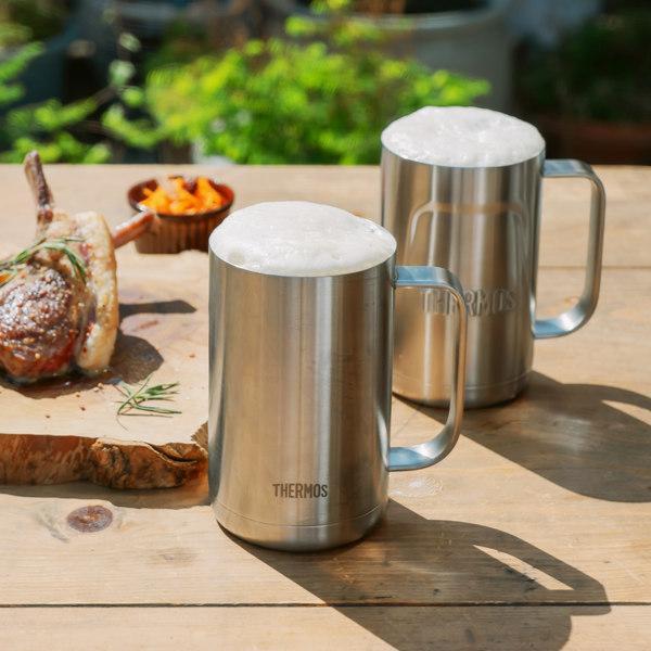 THERMOS（サーモス） ビールジョッキ 600ml 真空断熱 ステンレス JDK