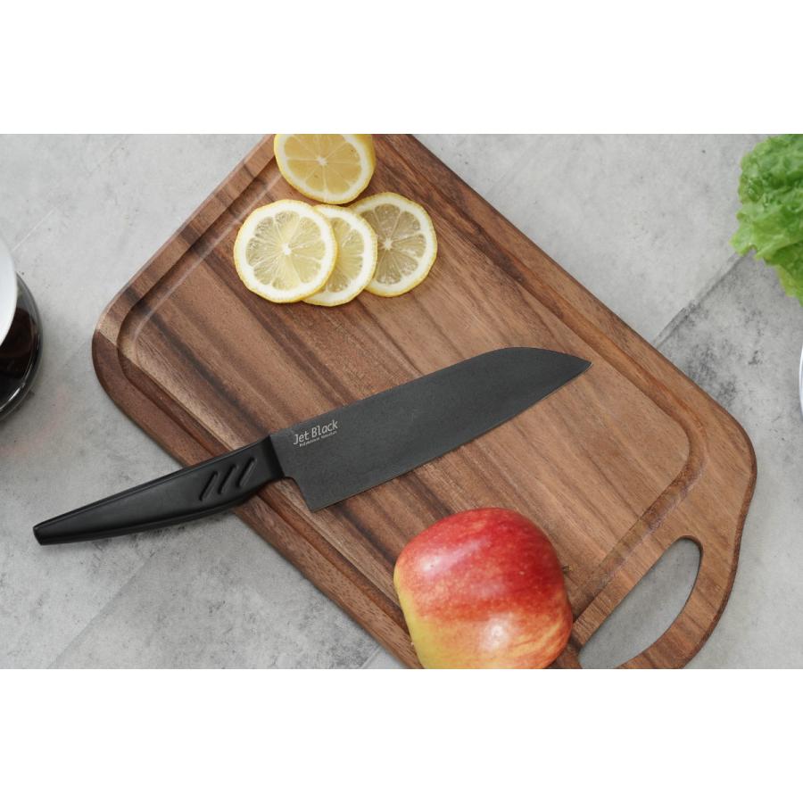 パール金属 三徳包丁 16.5cm Jet Black （ 包丁 料理包丁 文化包丁