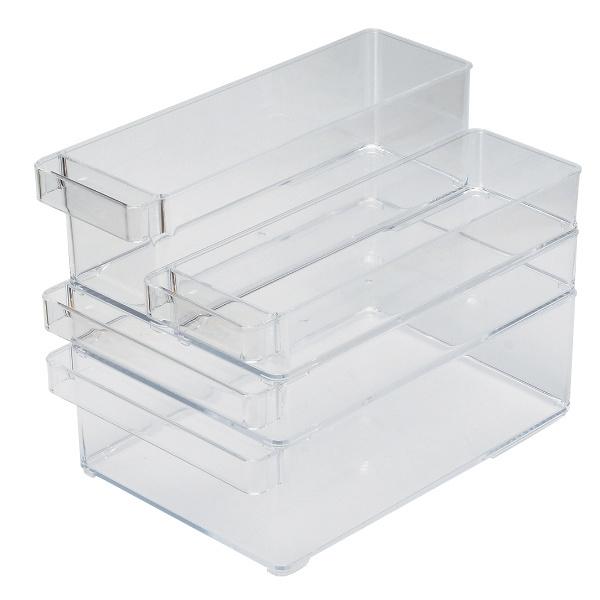 冷蔵庫収納 冷蔵庫 収納ケース 浅型 スリム 冷蔵室収納トレー SKIT