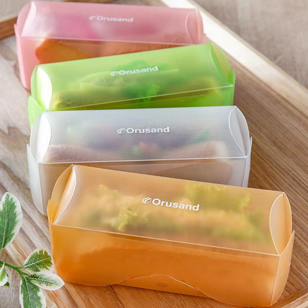 サンドイッチケース 弁当箱 折りたたみ 折るサンド 3個入 （ サンドウィッチケース サンドイッチメーカー サンドイッチ サンドウィッチ ケース 日本製 ） | ミディアム | 14