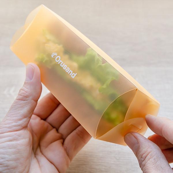 サンドイッチケース 弁当箱 折りたたみ 折るサンド 3個入 （ サンドウィッチケース サンドイッチメーカー サンドイッチ サンドウィッチ ケース 日本製 ） | ミディアム | 16