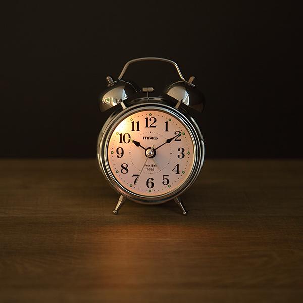目覚まし時計 ベル音目覚まし時計 ベルズミニDX （ 目覚まし アナログ