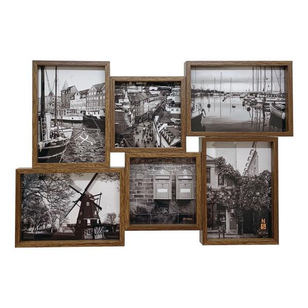 フォトフレーム 6枚 多面 壁掛け 卓上 写真立て （ フォトスタンド