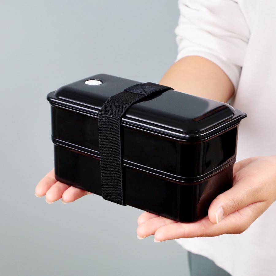 スケーター お弁当箱 2段 抗菌 850ml パッキン一体型 ふわっと レトロ