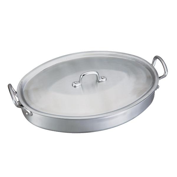 オーバルパン 4号 360×250×60mm オーブン対応 中尾アルミ 業務用