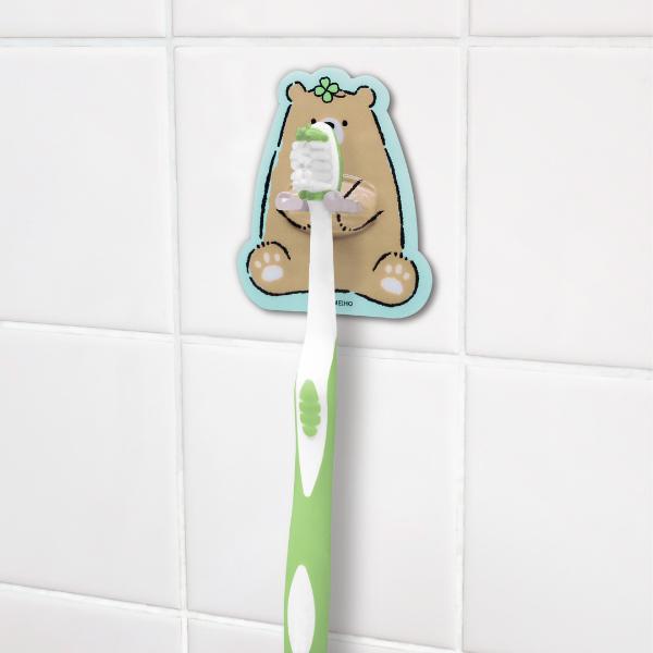 歯ブラシホルダー ほのぼのフレンズa 歯ブラシスタンド かわいい 吸着式 歯ブラシ置き ハブラシ ホルダー リビングート Paypayモール店 通販 Paypayモール