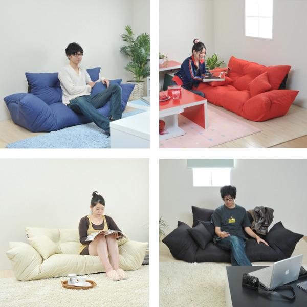 ジャンボカウチ 幅153〜186cm 2人掛け 2人用 リクライニング ソファ