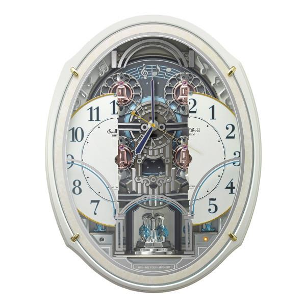 からくり時計 スモールワールドアルディN 電波時計 48曲収録 時計