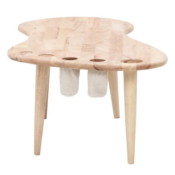 センターテーブル 幅92.5cm ドリンクホルダー ペン立て 木製 天然木 ローテーブル テーブル 机 リビング｜livingut｜22