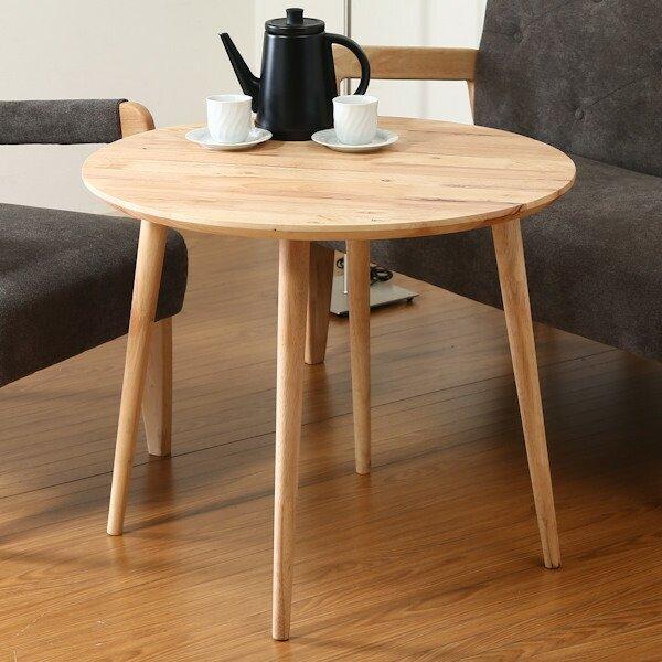 キッズテーブル 幅75cm 木製 天然木 円型 丸形 子供用 キッズ用 テーブル