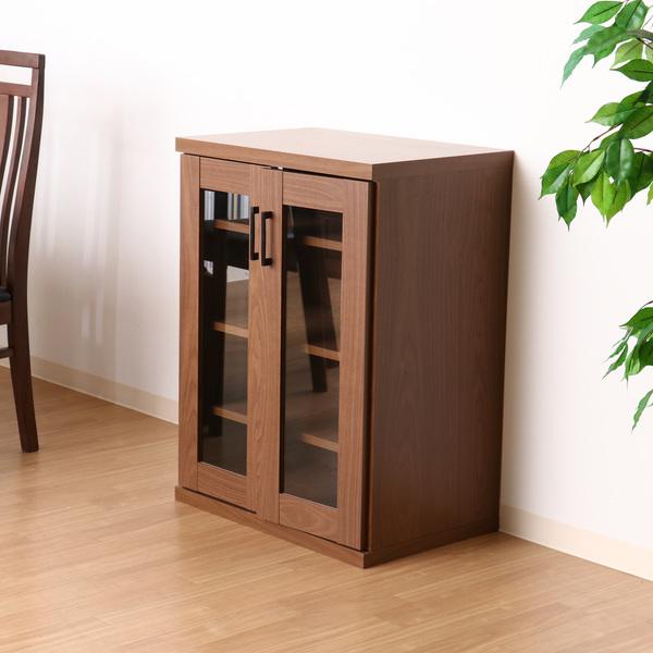 キャビネット ガラス扉 北欧風 食器棚 ラルゴ 幅60cm キッチン キッチンボード キッチン収納 リビング収納 リビングート ヤフー店 通販 Yahoo ショッピング