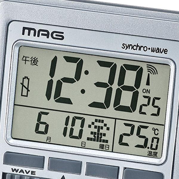 COPAL『折り畳み目覚まし時計』 ノア精密 置き時計 折りたたみ 電波 デジタル 電波時計 温度計