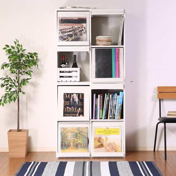 不二貿易（Fuji Boeki） ディスプレイラック 幅80cm 4マス 2列2段