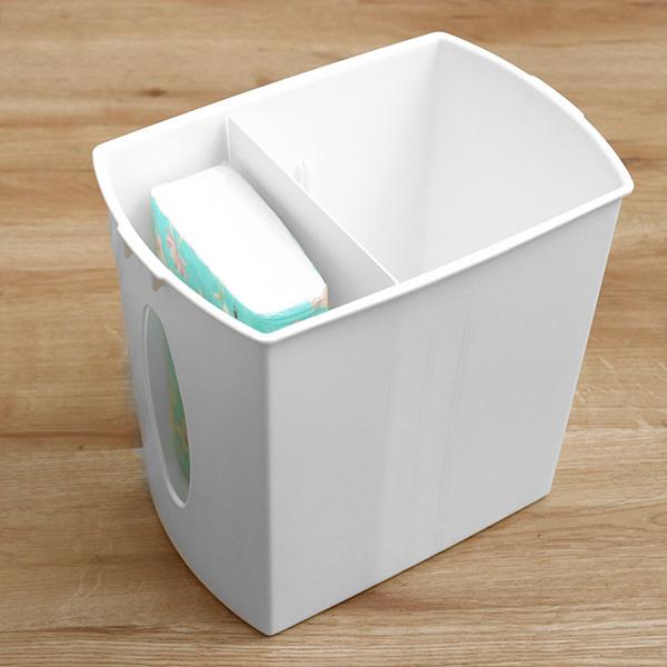 ゴミ箱 3L ティッシュケース 一体型 コンパクト 小さい ごみ箱