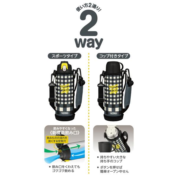 特価 サーモス 水筒 1L 2way コップ付き 直飲み ステンレス FJJ-1000WF （ THERMOS 保温 保冷 真空断熱 子供 キッズ ワンタッチ スポーツドリンク対応 ）｜livingut｜08