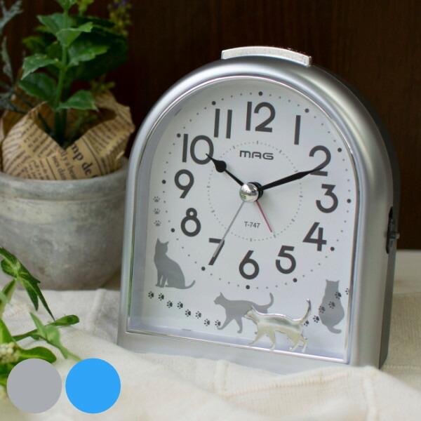 目覚まし時計 動物 ミグレイト 置き時計 時計 （ アナログ アラーム 置時計 ）1,080円