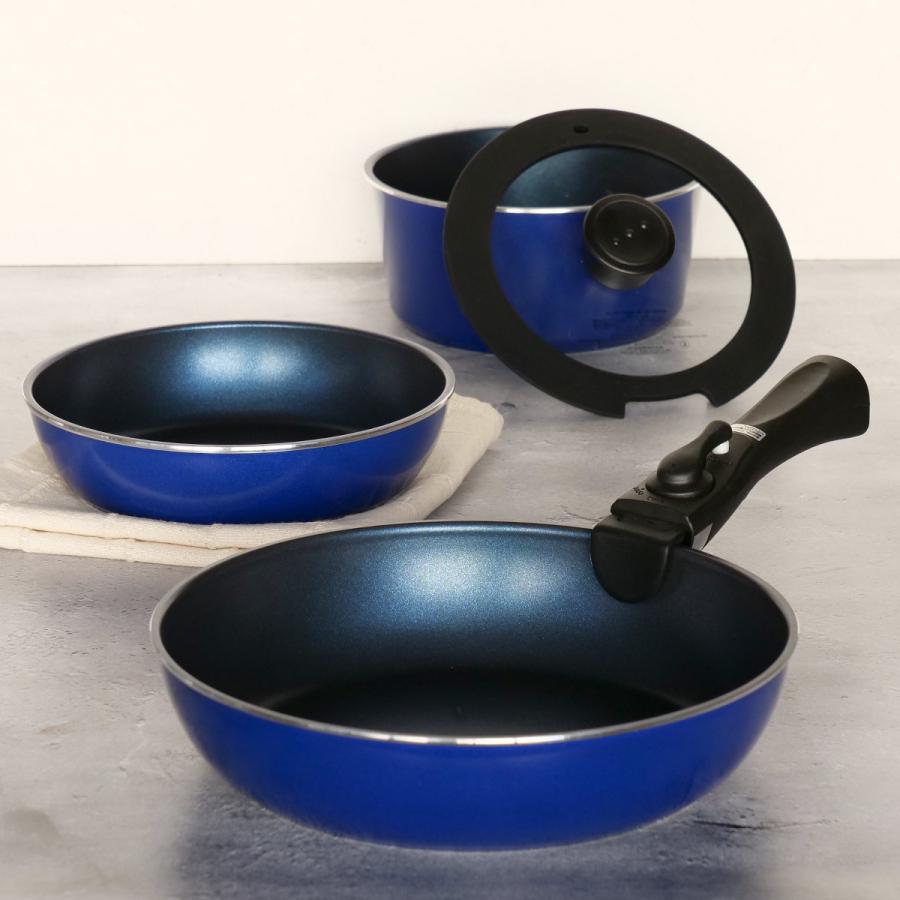 パール金属 フライパン 5点セット A IH対応 スタックプラス クック