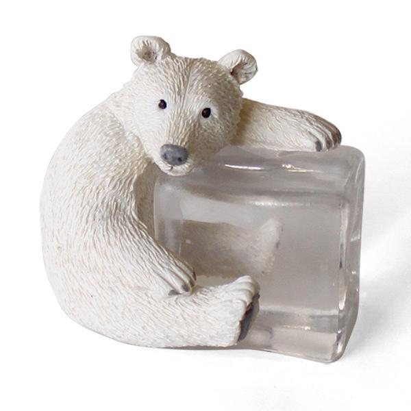 置物 シロクマ ポーラベア オブジェ アイスアニマル （ 小物