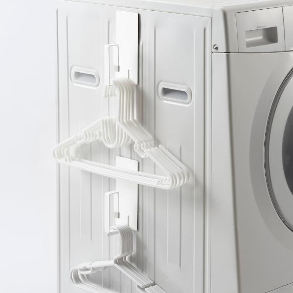 マグネット洗濯ネットハンガー 日本製 プレート 山崎実業 隙間 収納 洗面所 洗面所収納 隙間収納 マグネット 洗濯機横