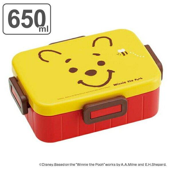 スケーター お弁当箱 1段 抗菌 くまのプーさん フェイス 4点ロック