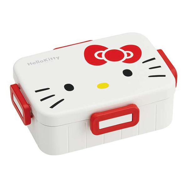 スケーター お弁当箱 1段 抗菌 ハローキティ フェイス4点ロック 650ml