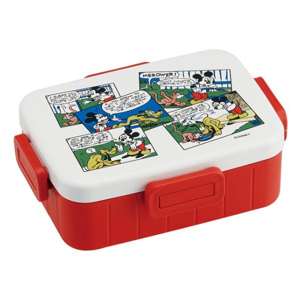 スケーター お弁当箱 1段 ミッキーマウス レトロコミック 4点ロック