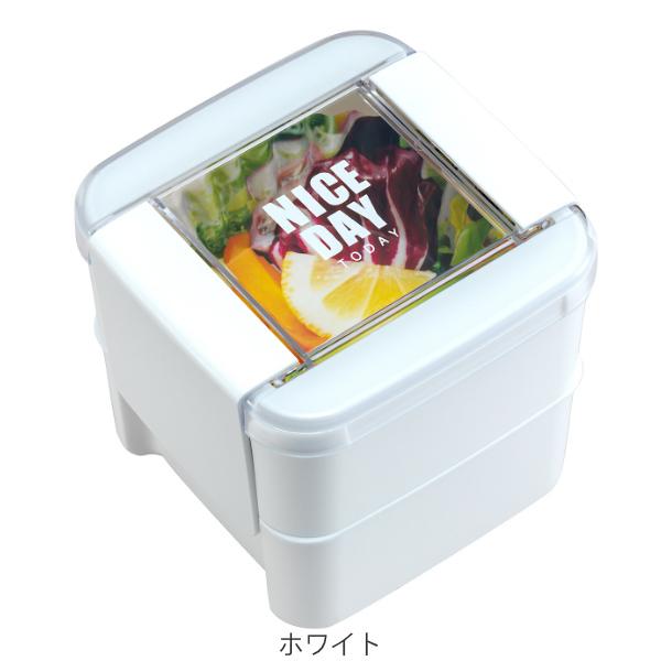 お弁当箱 2段 680ml パッキン一体式 イージーケアランチボックス （ 弁当箱 ランチボックス 女子 大人 食洗機対応 レンジ対応 ）｜livingut｜05