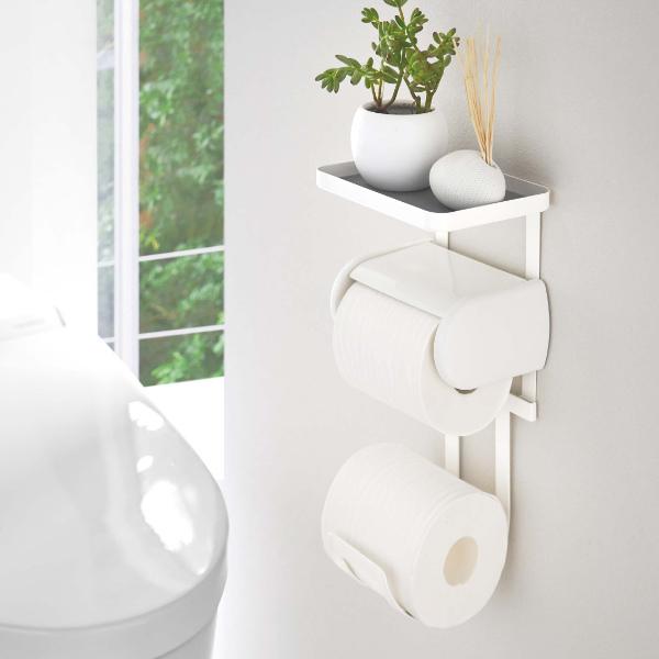 Plate(山崎実業) 山崎実業 Plate トイレットペーパーホルダー上ラック