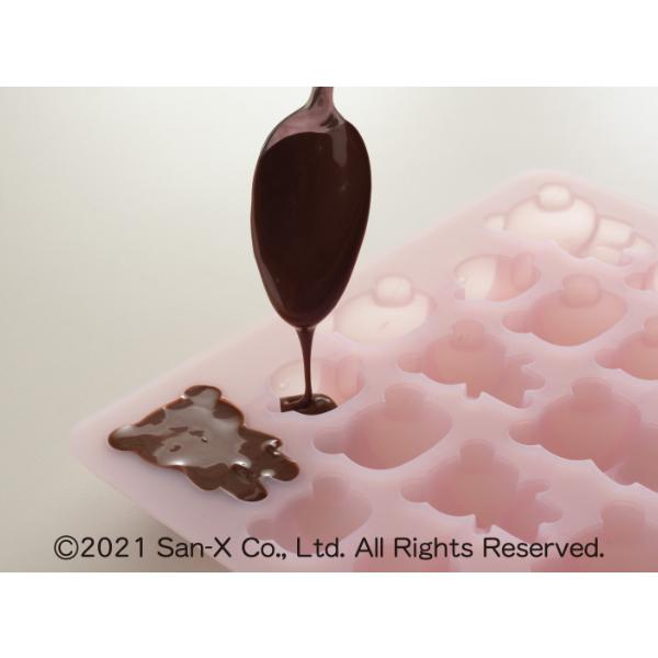 チョコレート型 リラックマ シリコン チョコ型 貝印 キャラクター