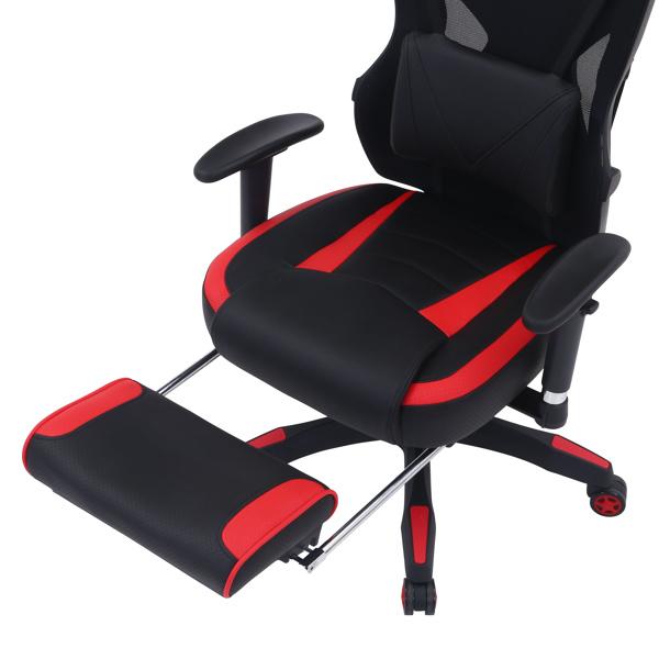 7/15 終 ゲーミングチェア デスクチェア ブラック レッド