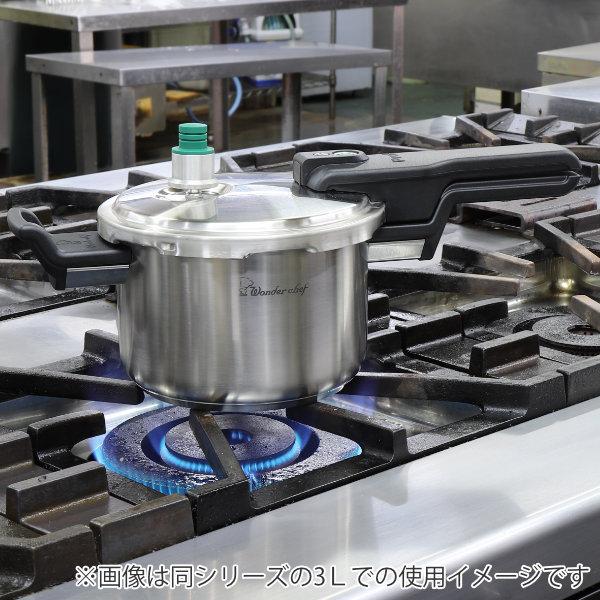 圧力鍋 6L IH対応 業務用 Pro2 プロ2圧力鍋6L （ ワンダーシェフ wonderchef ガス火対応 片手鍋 圧力なべ ）｜livingut｜03